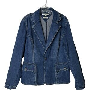 Tommy Hilfiger Dark Blue Denim Blazer Jacket